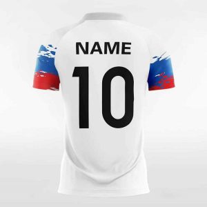 FCJ0009 Red White And Blue Soccer Jersey (2)