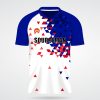 FCJ0011 Red White And Blue Soccer Uniforms (2)