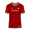 FCJ0078 Custom Red Football Jersey Design