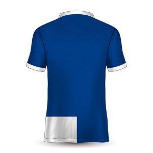 FCJ0190 maillot de foot bleu et blanc (2)
