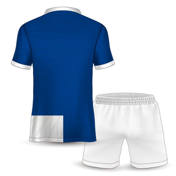 FCJ0190 maillot de foot bleu et blanc (4)