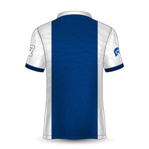FCJ0190 royal blue and white football jersey (2)